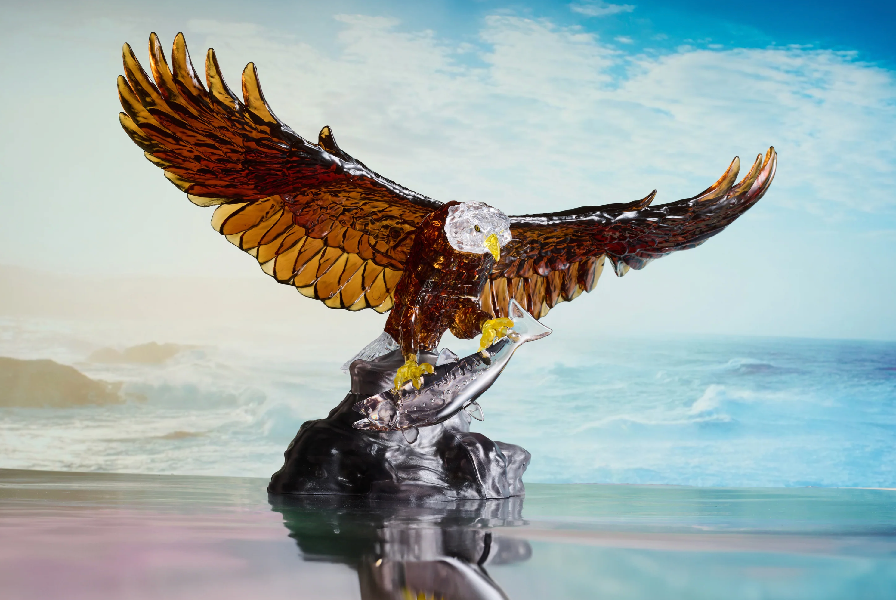3D Crystal Puzzle - Eagle: 62 Pcs