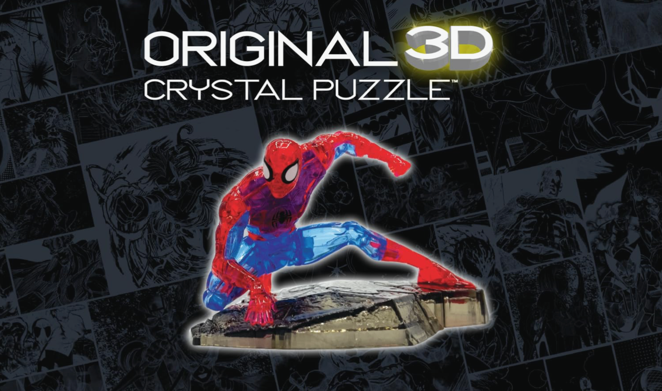 3D Crystal Puzzle - Marvel Spider-Man: 33 Pcs