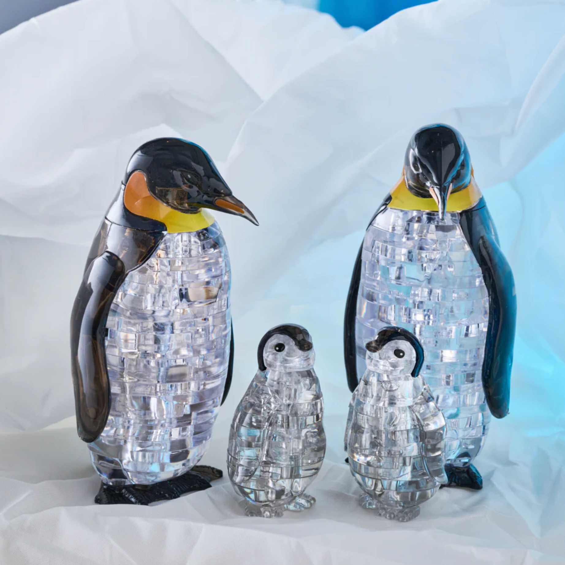 3D Crystal Puzzle - Penguin and Baby: 43 Pcs