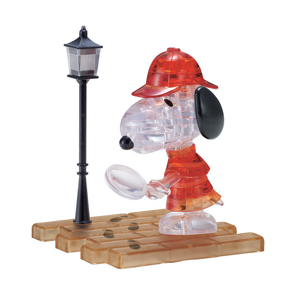 BePuzzled 3D Crystal Puzzle - Peanuts Detective Snoopy: 34 Pcs