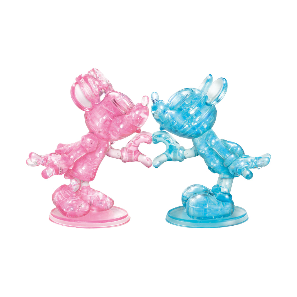 BePuzzled 3D Crystal Puzzle - Disney Minnie & Mickey: 68 Pcs