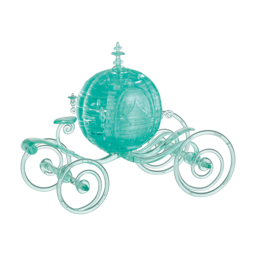 BePuzzled 3D Crystal Puzzle - Disney Cinderella's Carriage (Aqua): 71 Pcs