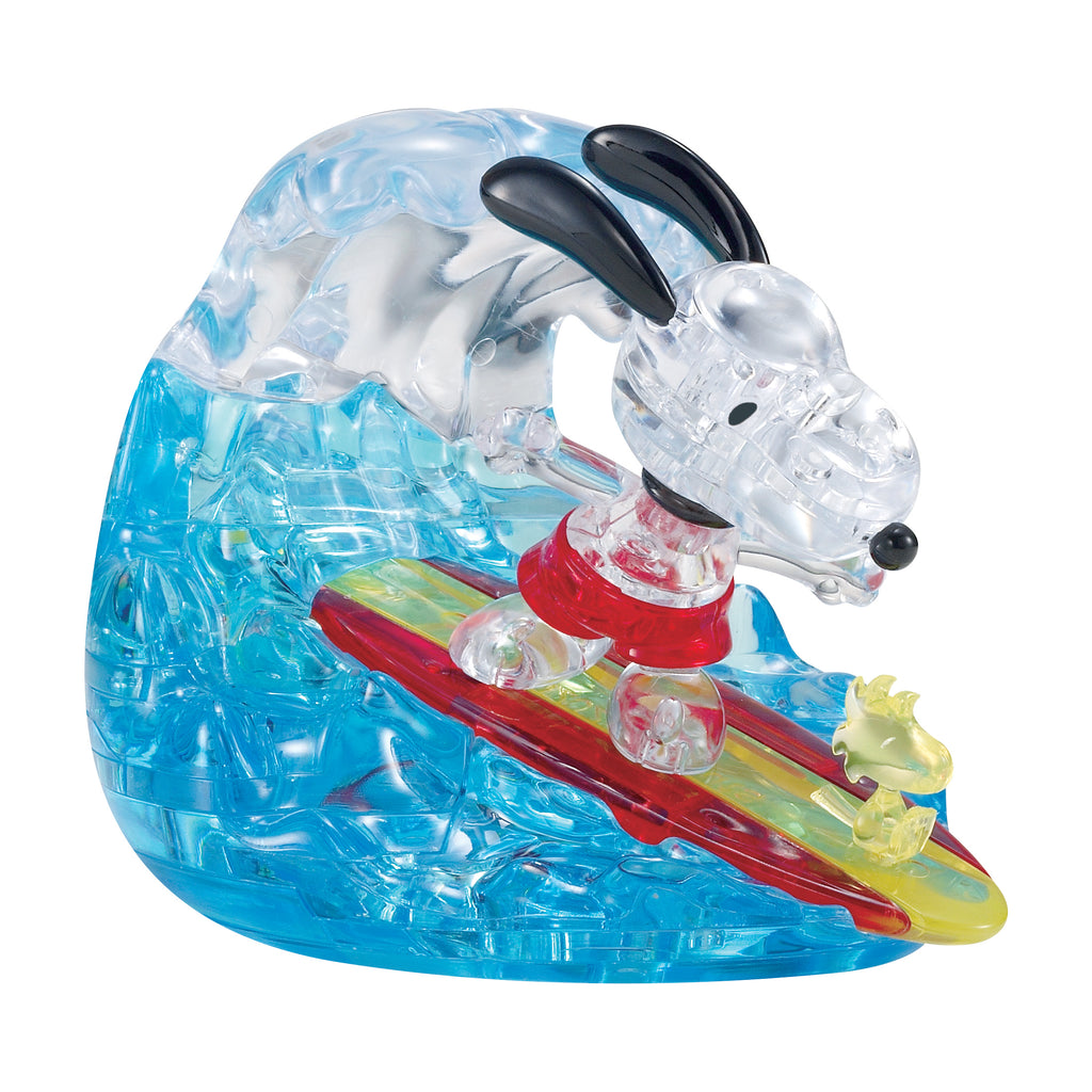 BePuzzled 3D Crystal Puzzle - Peanuts Snoopy Surf: 41 Pcs