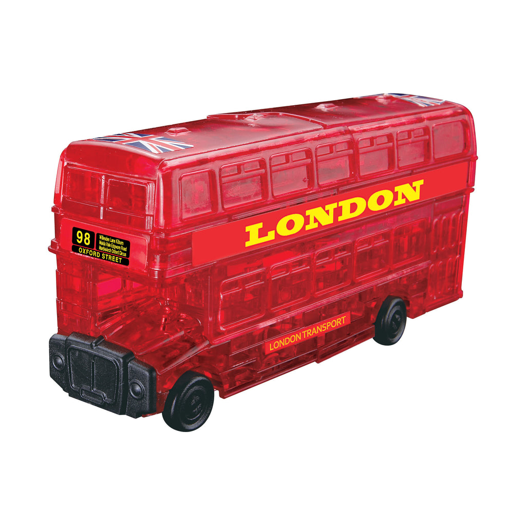 areyougamemart.com 3D Crystal Puzzle - London Bus (Red): 53 Pcs