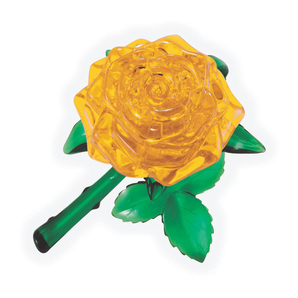 areyougamemart.com 3D Crystal Puzzle - Rose (Yellow): 44 Pcs