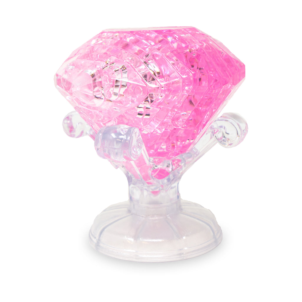 areyougamemart.com 3D Crystal Puzzle - Diamond (Pink): 43 Pcs