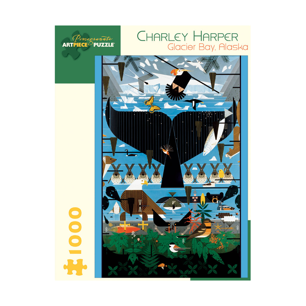 Pomegranate Communications, Inc. Charley Harper - Glacier Bay, Alaska Puzzle: 1000 Pcs